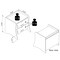 Manhattan Comfort Coney 3-Piece Dresser and 2 Nightstands in White 188GMC1 - alternate 8